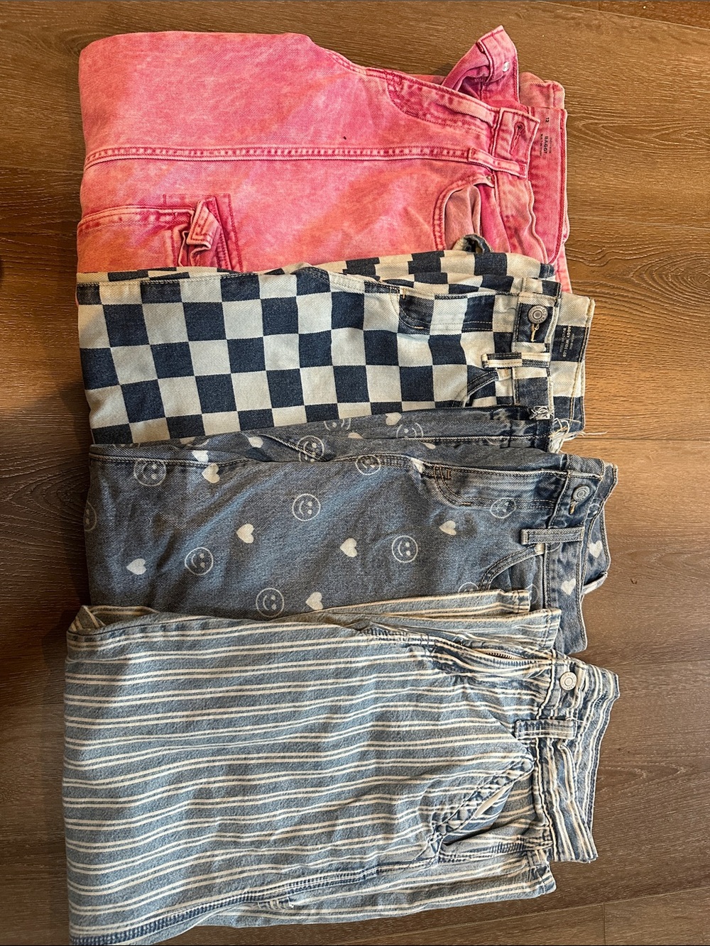 Old Navy Kids Mix Jeans Pack - Pink, Black, Gray, Blue